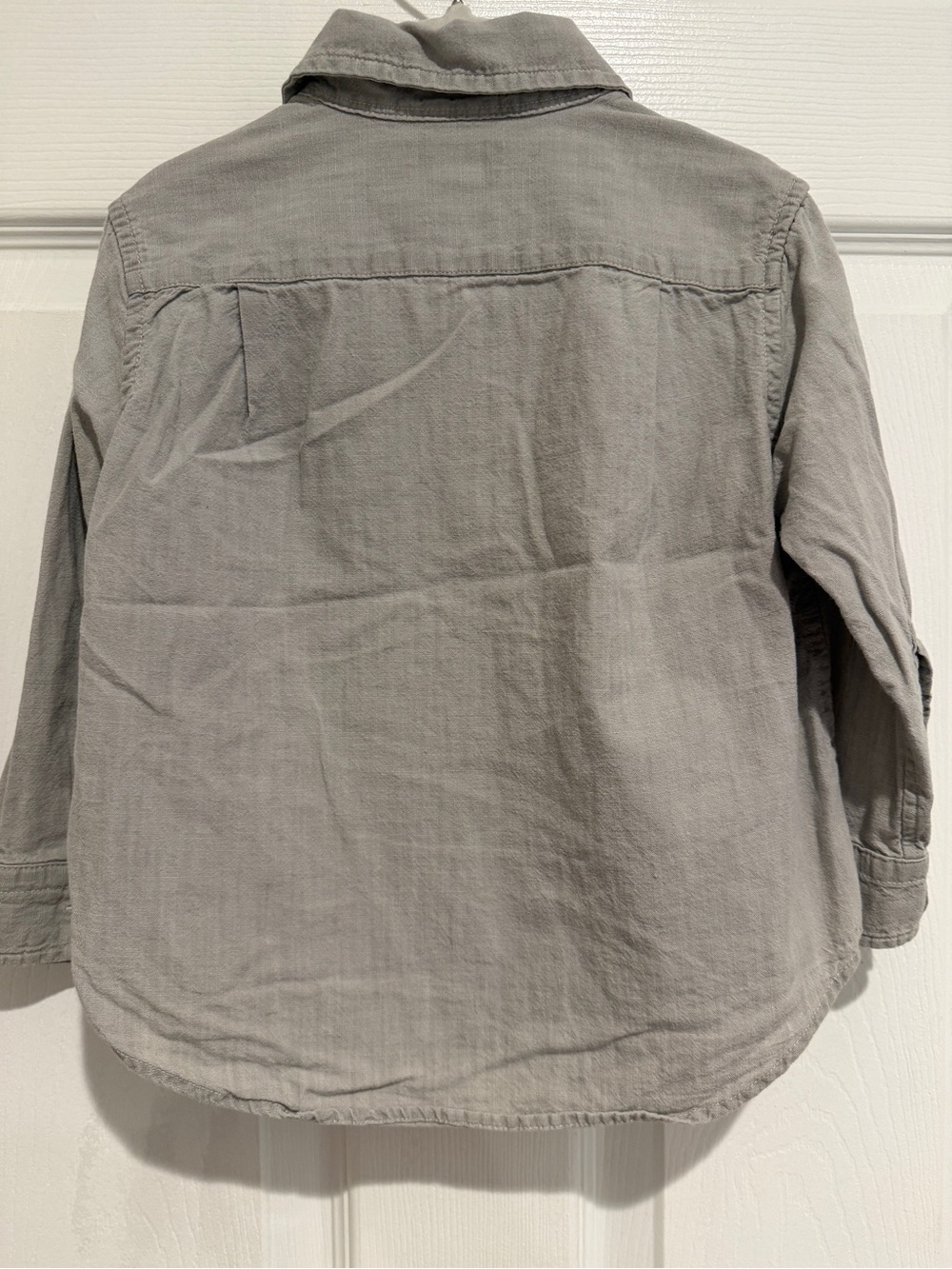 Lot of 2 Polo Ralph Lauren Toddler Button Down Shirts 2T Gray Striped & Solid - Picture 9 of 10